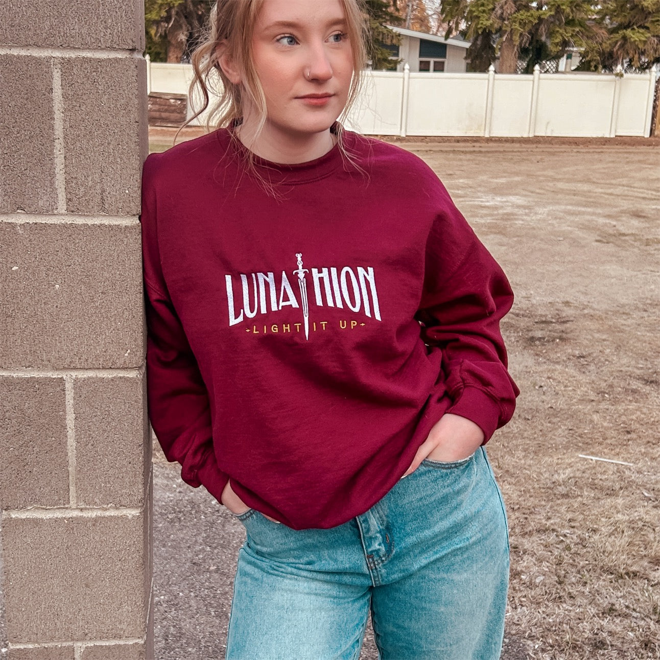 Lunathion Crew embroidered