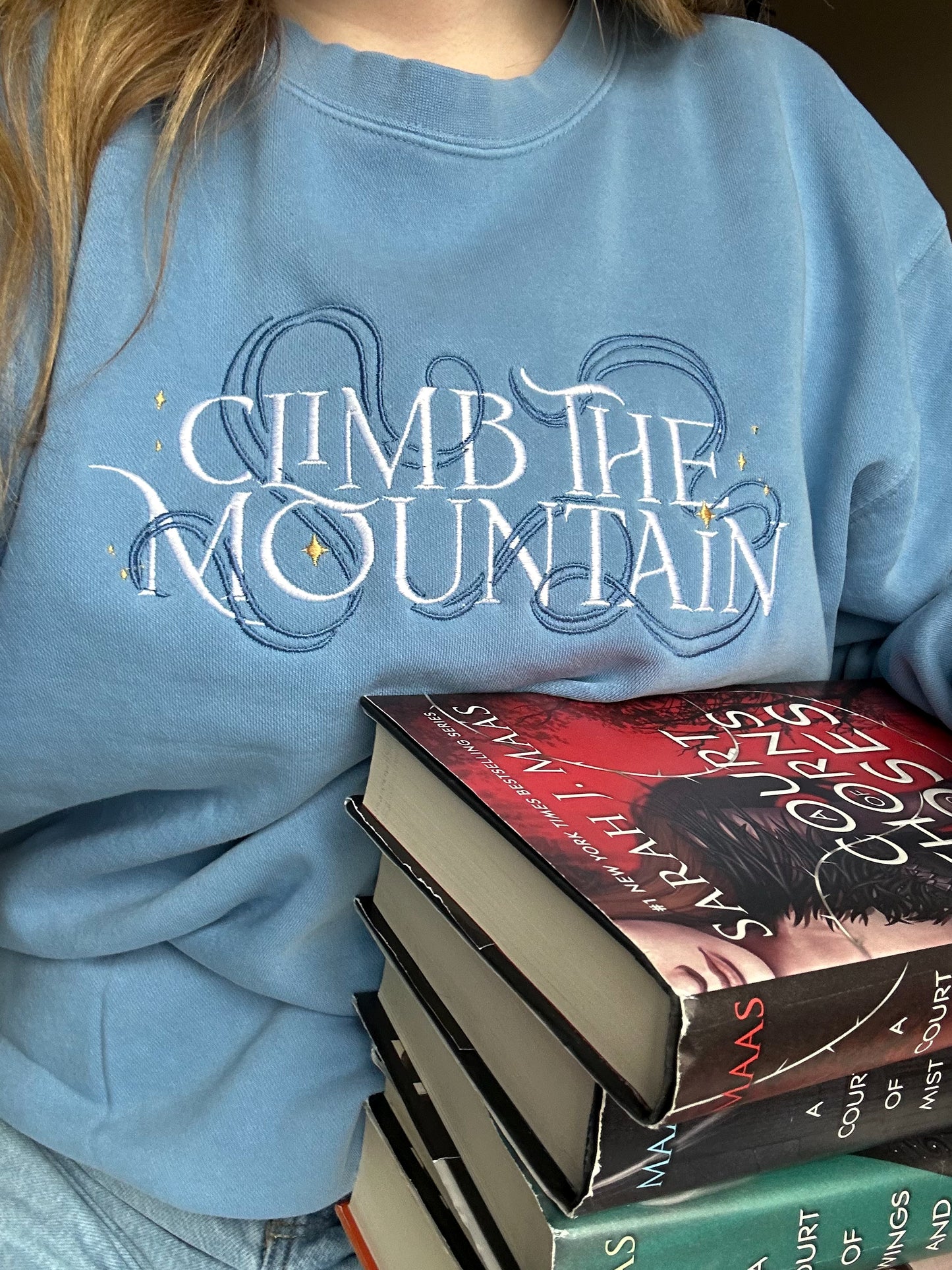 Climb the mountain Crewneck (Embroidered)
