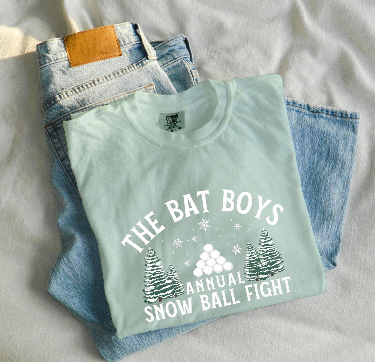 Bat Boys snowball fight t-shirt