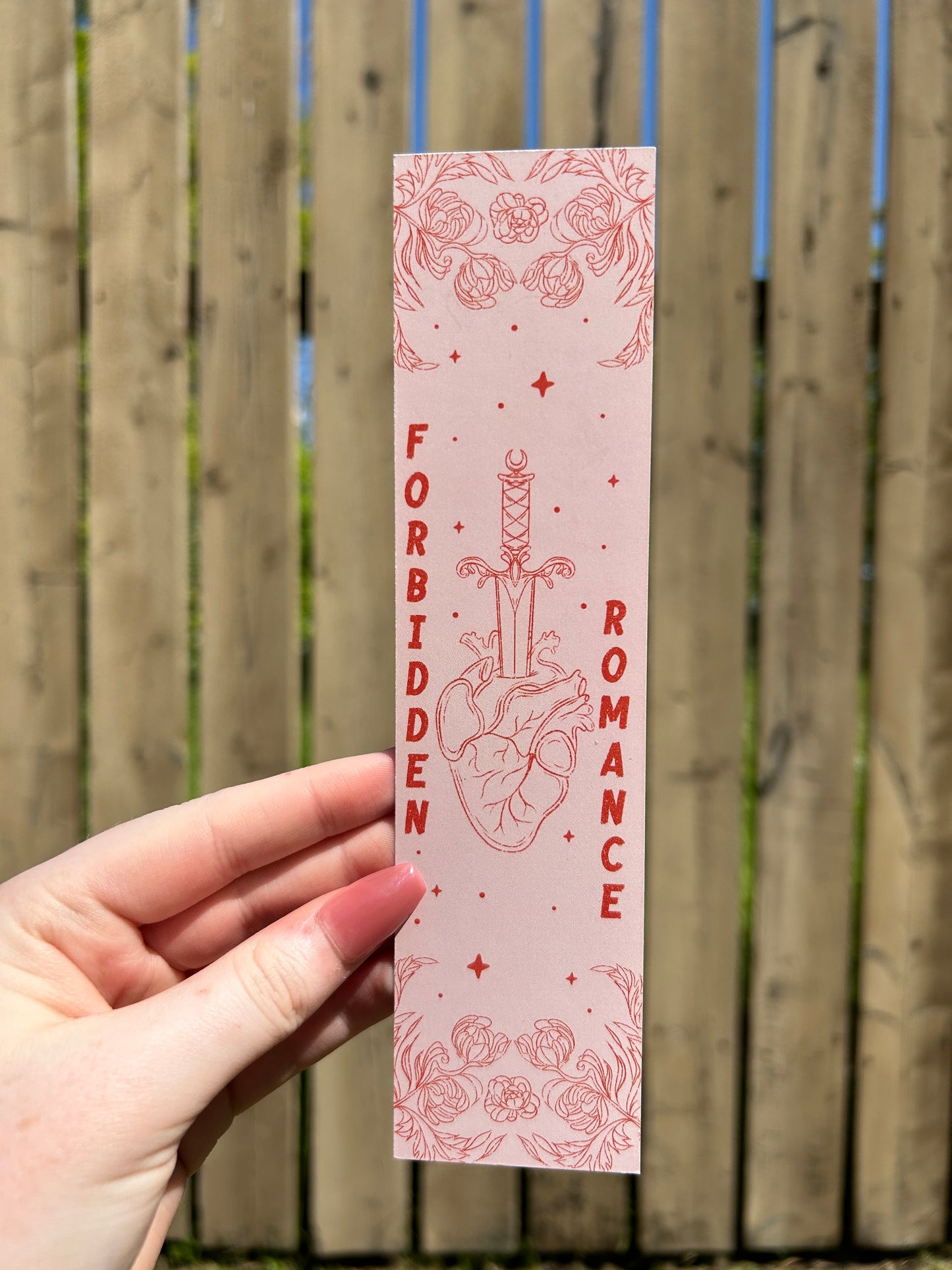Forbidden romance bookmark