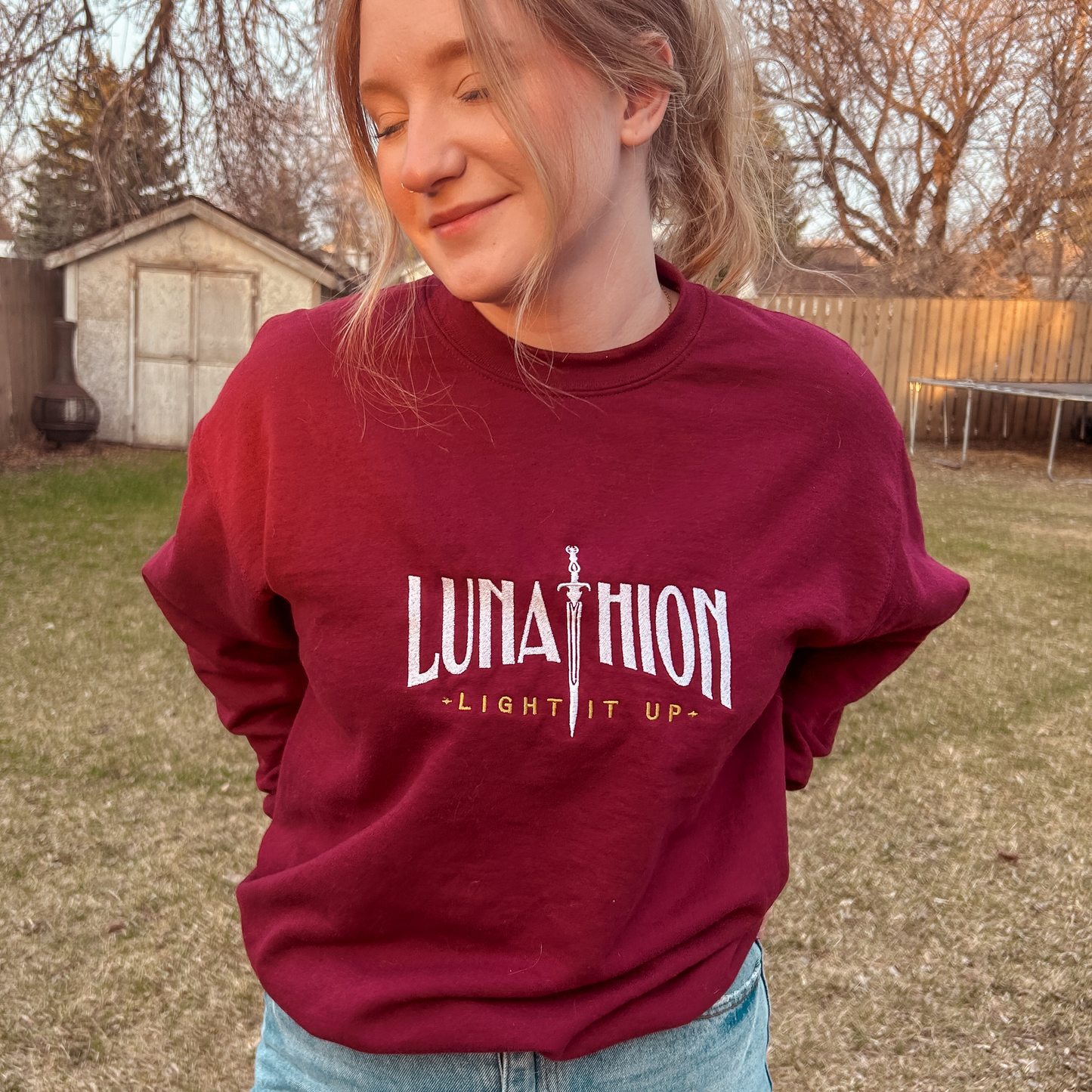 Lunathion Crew embroidered