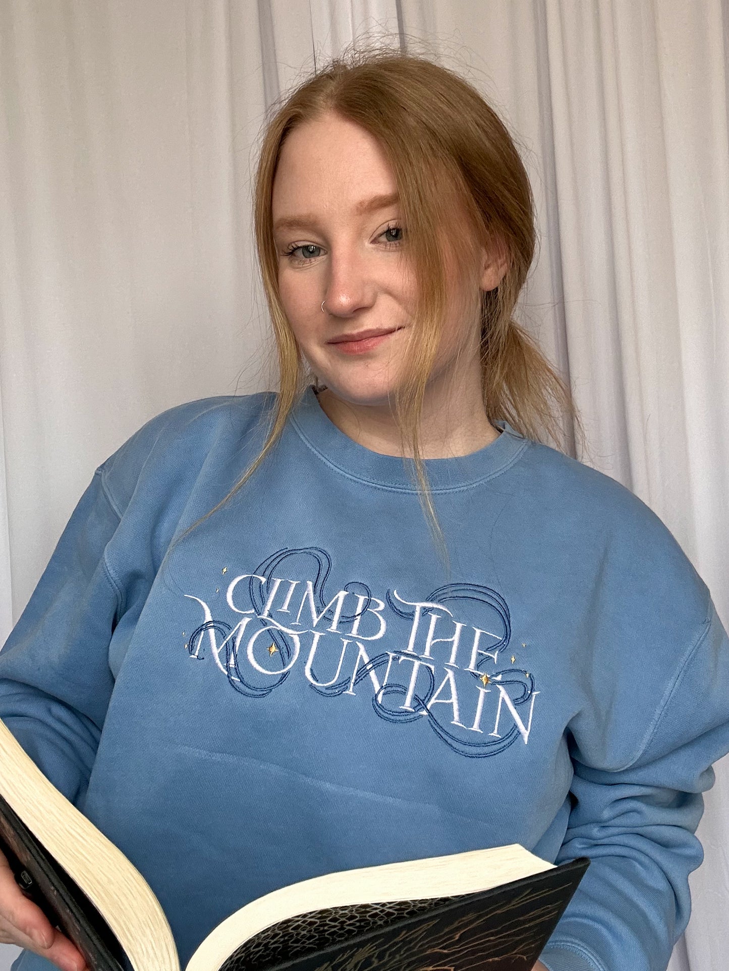 Climb the mountain Crewneck (Embroidered)