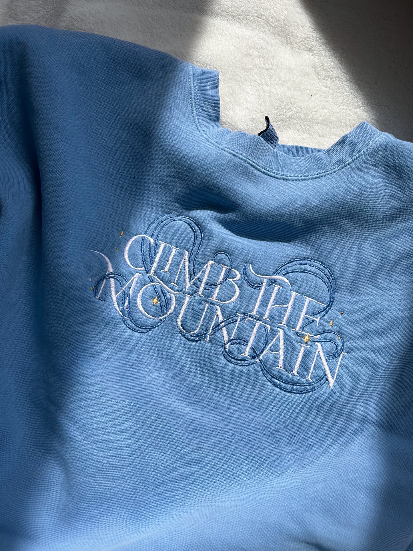 Climb the mountain Crewneck (Embroidered)