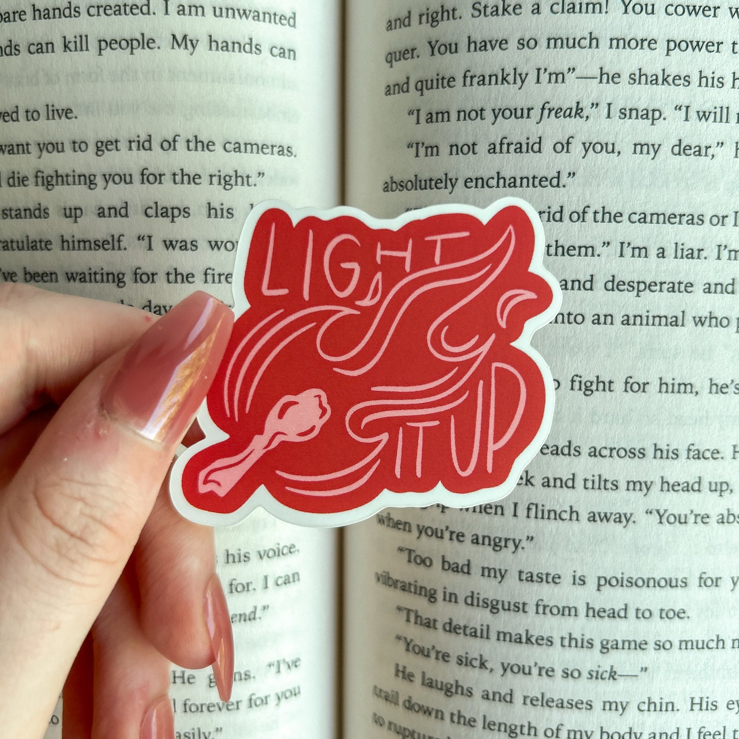 Light it up sticker