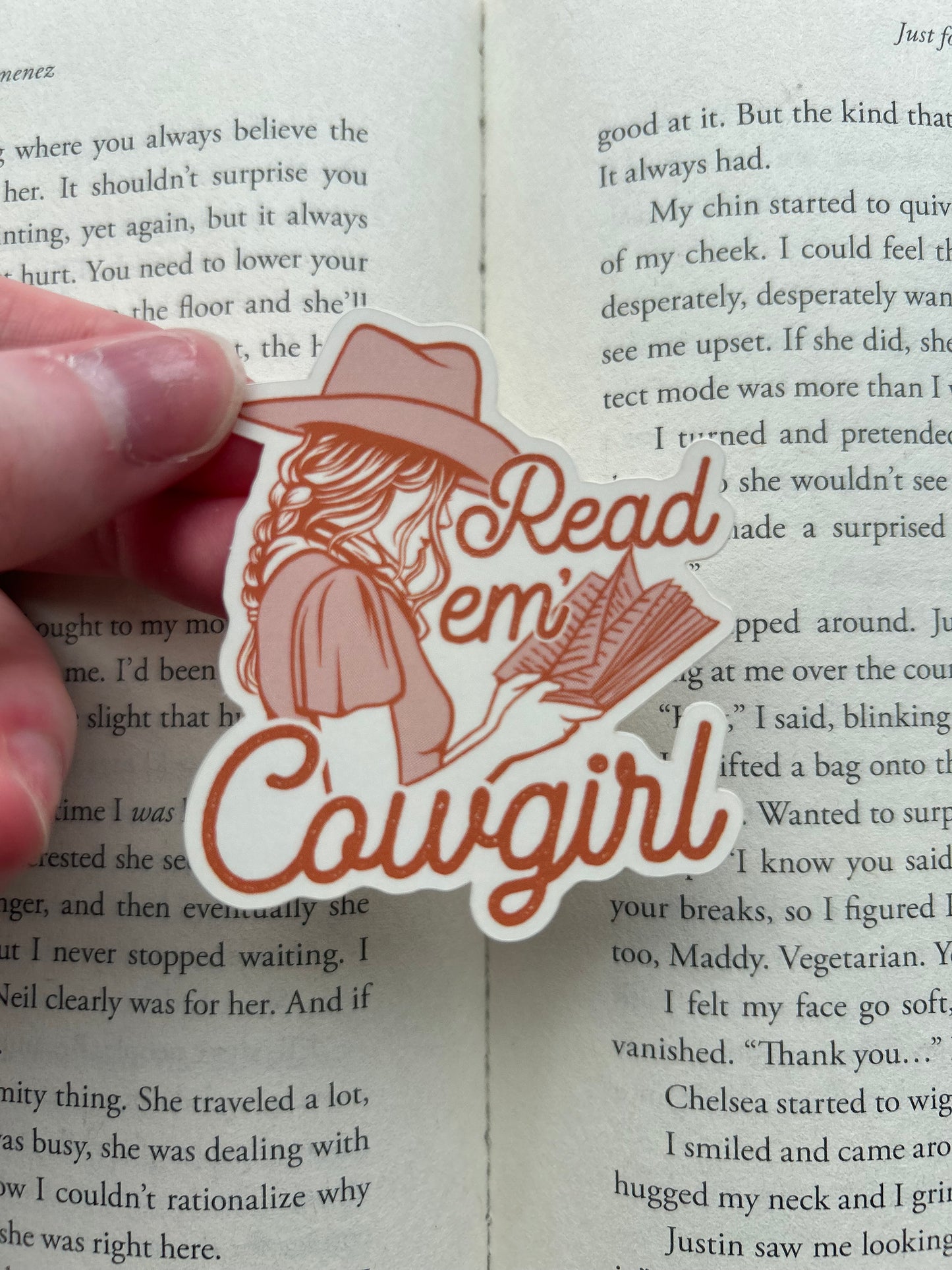 Read em’ Cowgirl Sticker