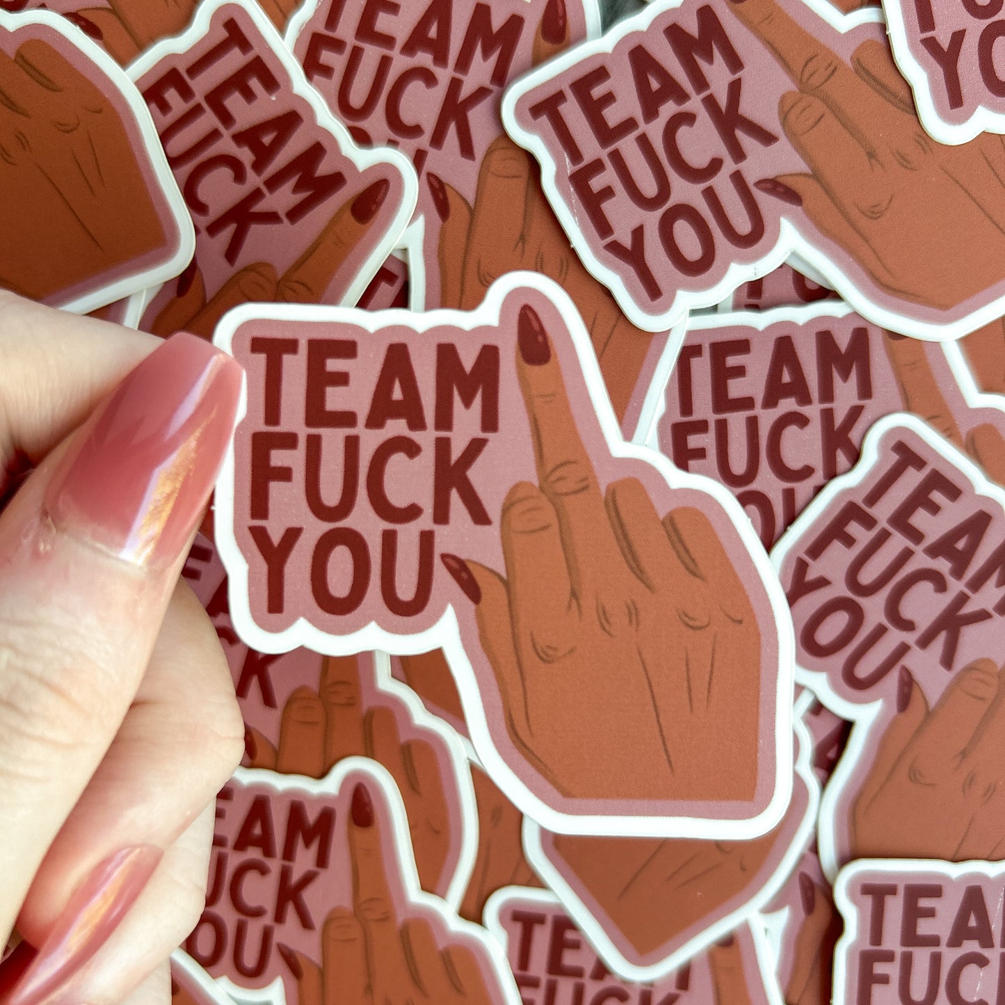Team f**k you sticker