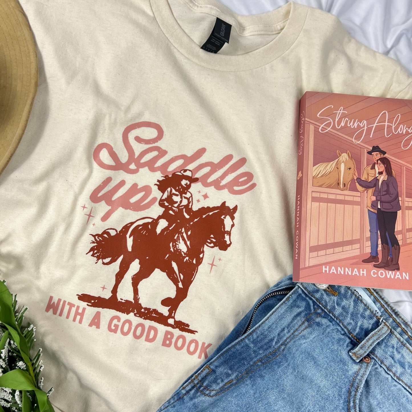 Saddle up with a good book t-shirt