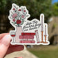 Skip the Flowers, Buy me books Sticker