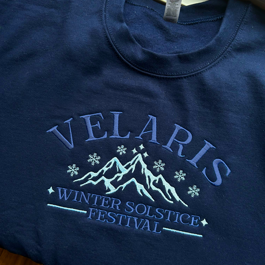 Embroidered Velaris winter solstice