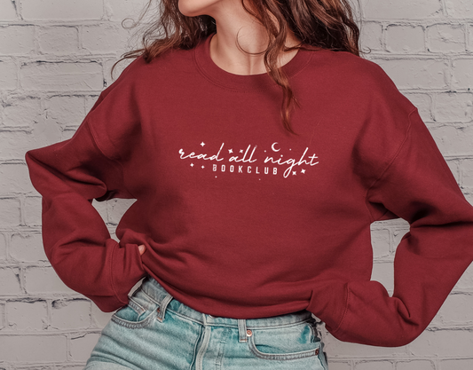 Read all night bookclub Crewneck