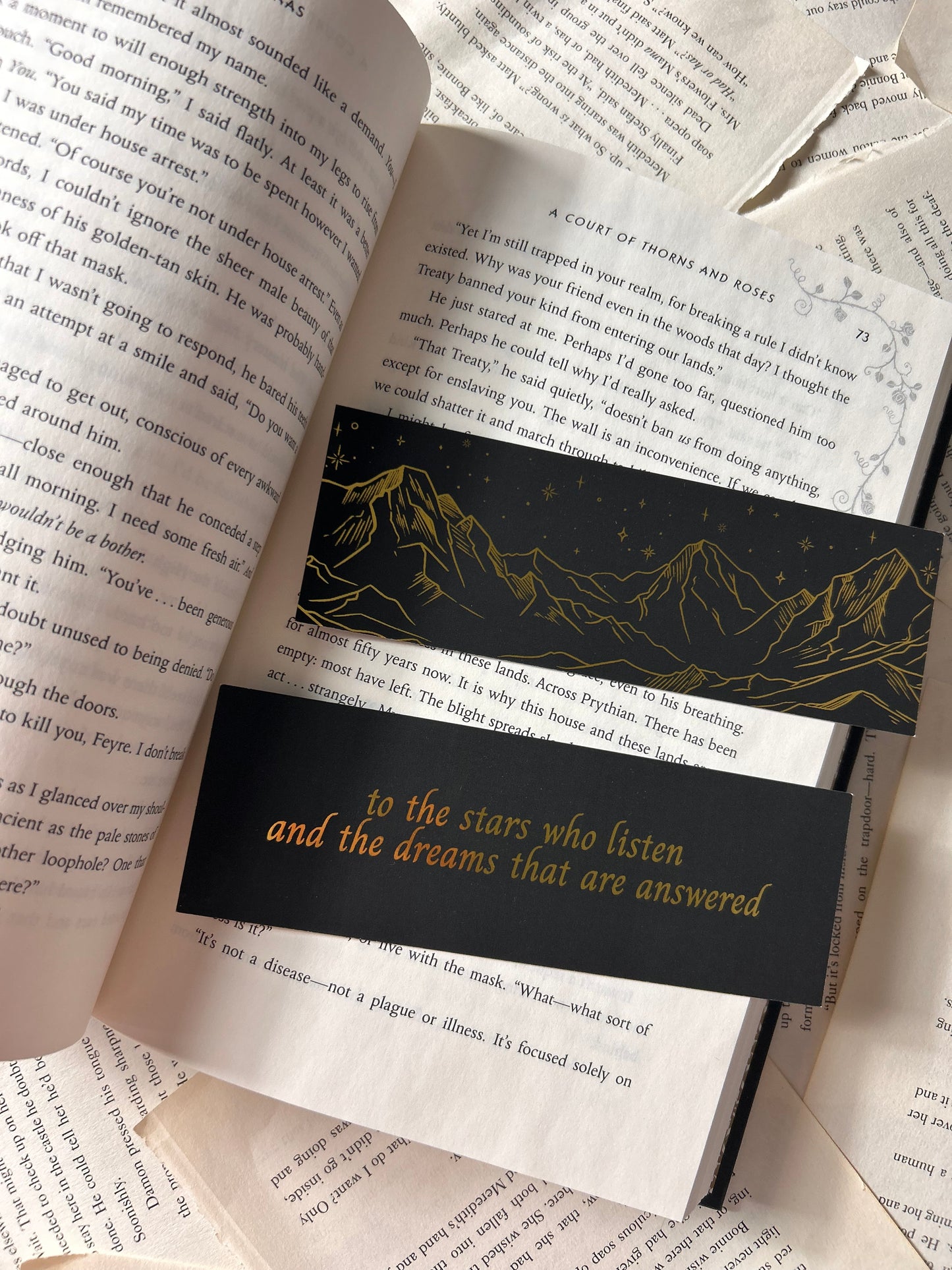 To The Stars Foiled Bookmark