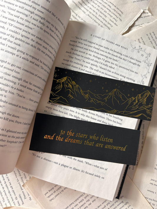 To The Stars Foiled Bookmark