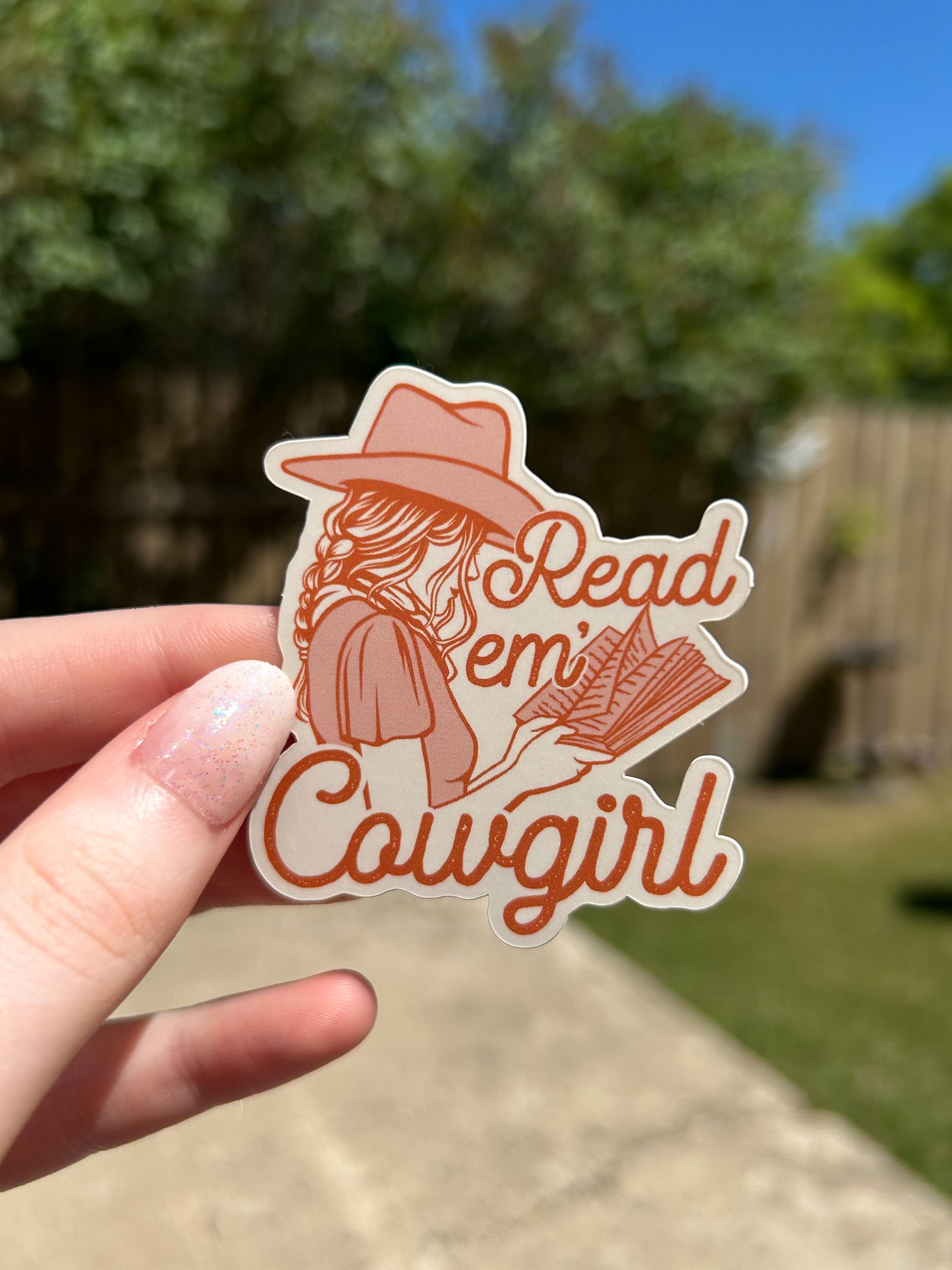 Read em’ Cowgirl Sticker