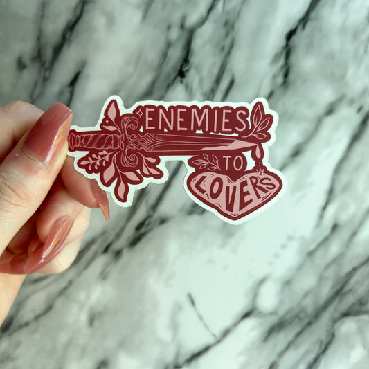 (color misprint) Enemies to lovers sticker