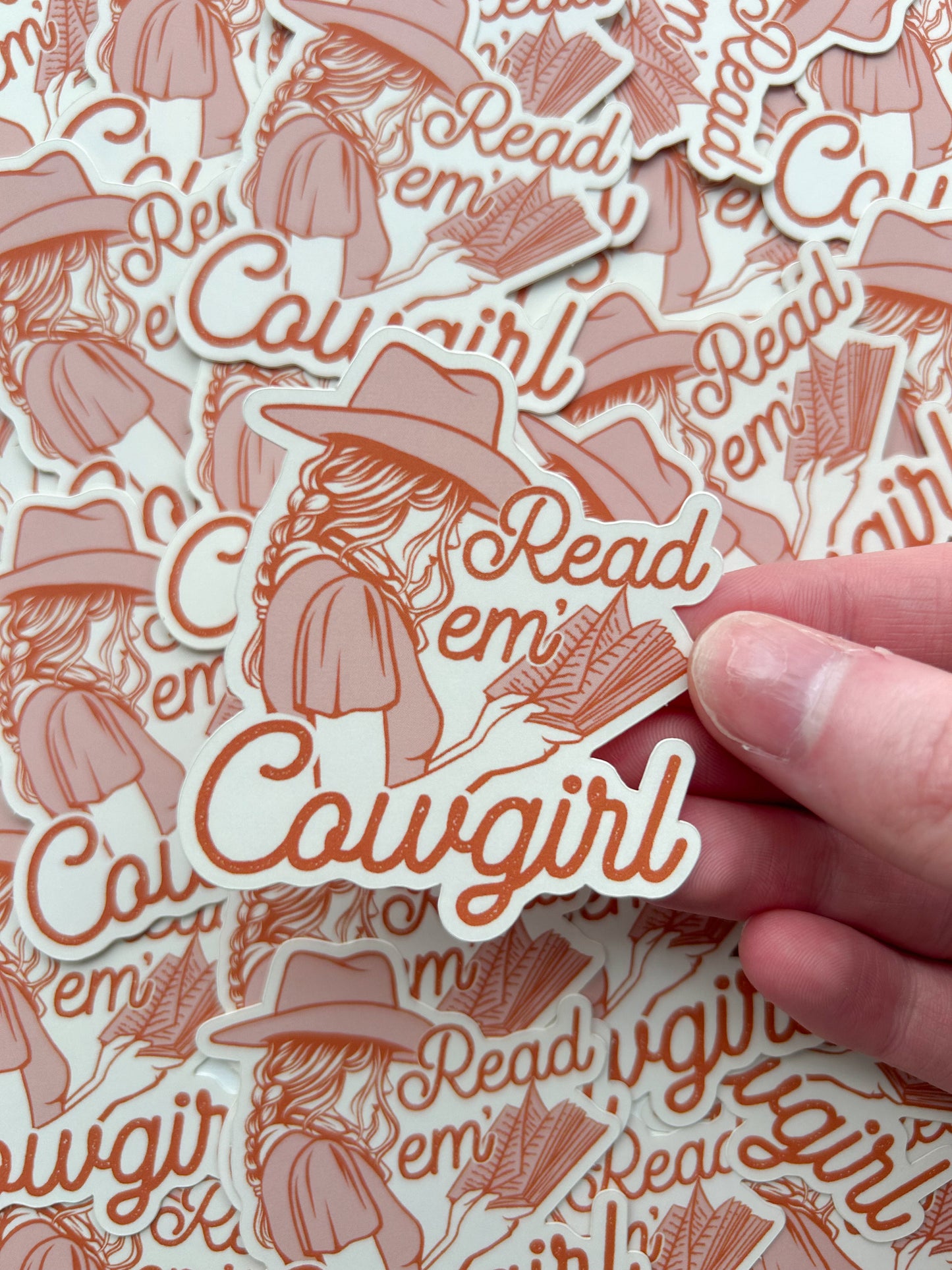 Read em’ Cowgirl Sticker